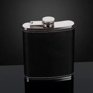 Black Flask leather